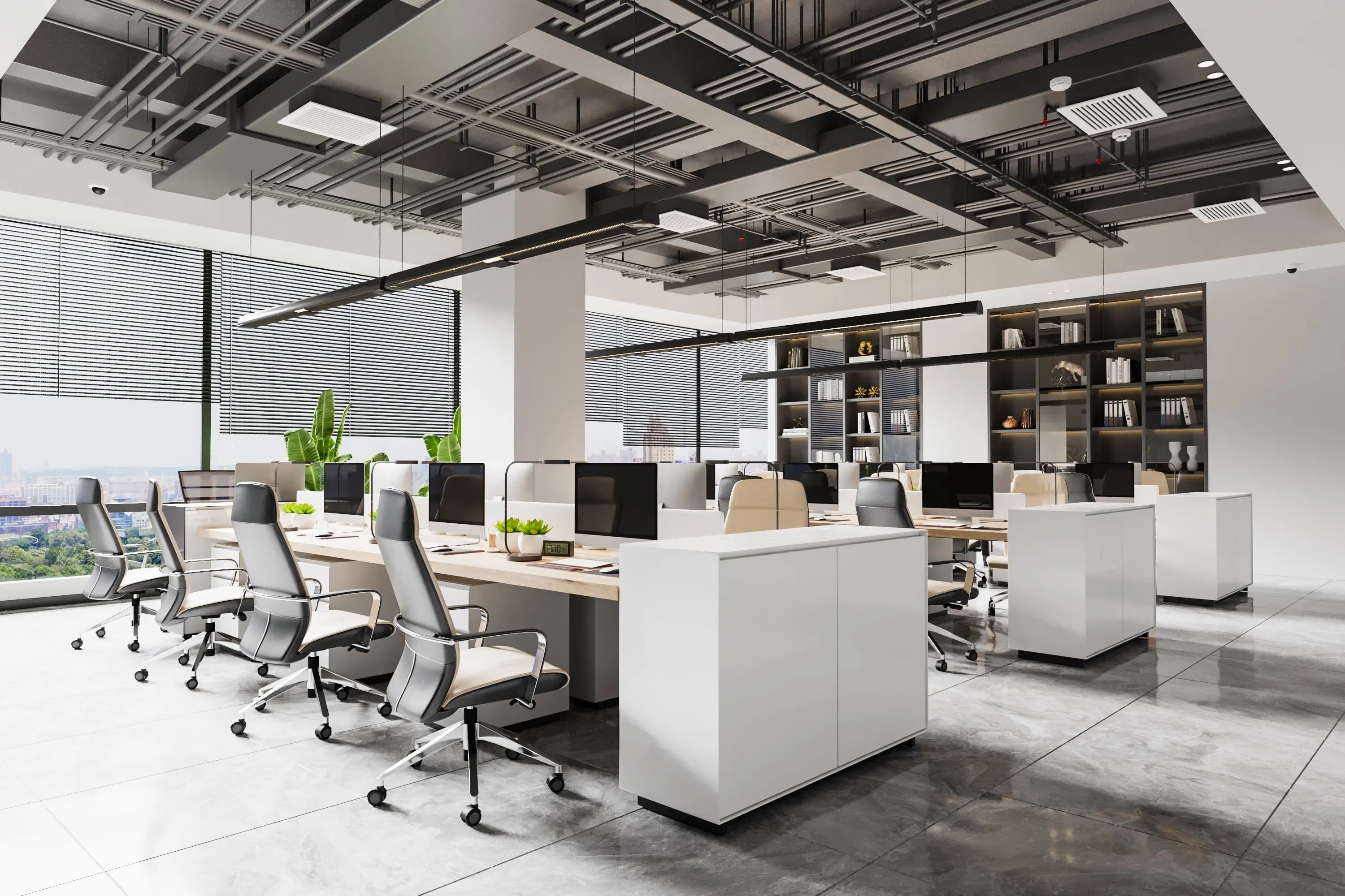 Modern kantoor interieur wrapping