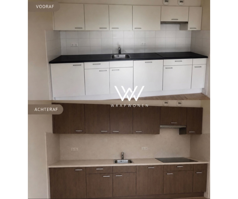 keuken wrappen voor en na