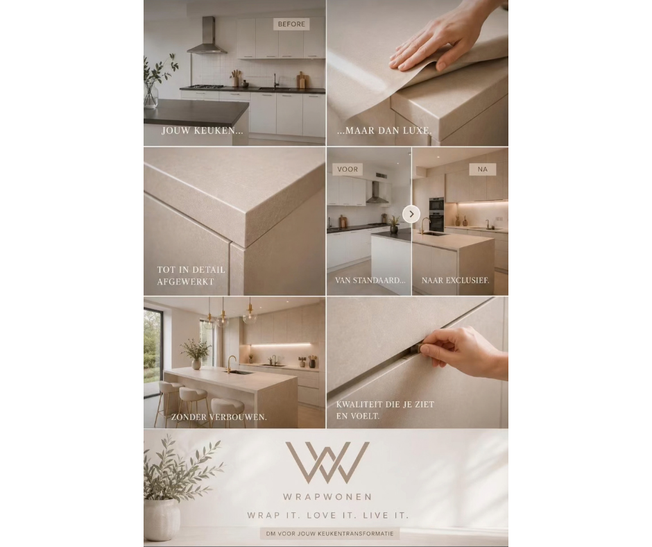 Wat je allemaal kunt laten wrappen van jouw keuken
